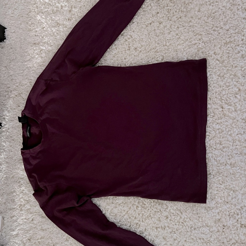 Wine red long sleeve
